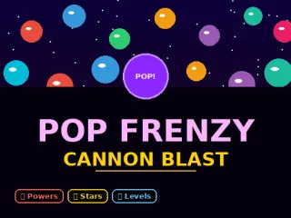 Play Pop Frenzy Cannon Blast online