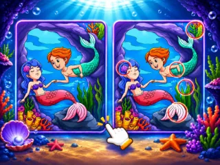 Play Spot The Difference Mystic Mermaids online free