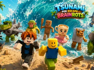Play Tsunami For Escape Brainrots online free